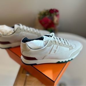 Hermes Trail Sneakers | Blanc / Beige Glaise